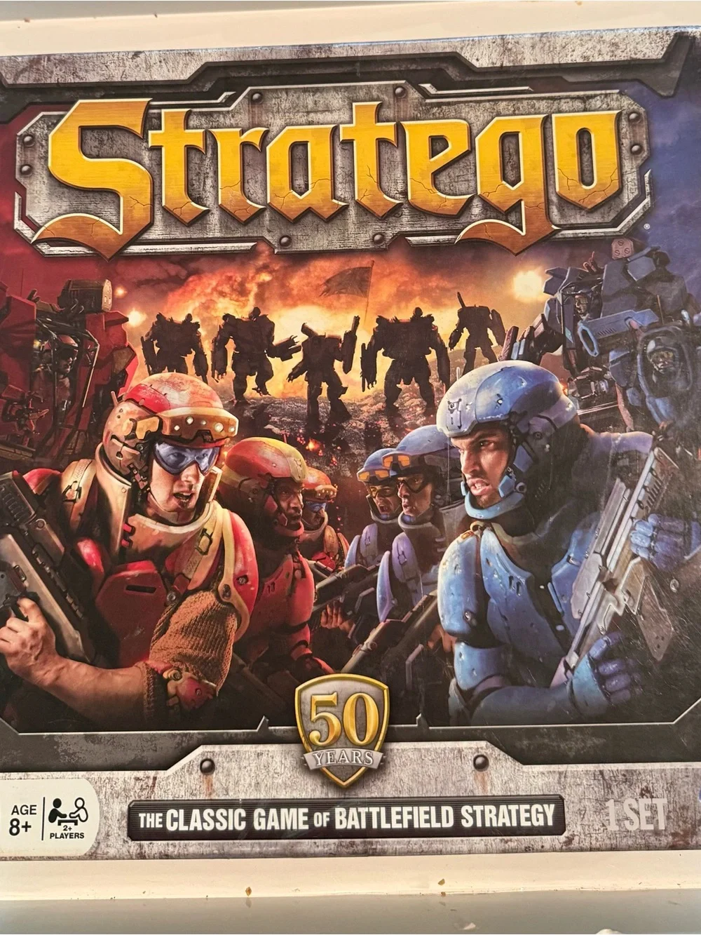 Stratego Classic Game of Battlefield Strategy Board Game 2011 50 Years Complete